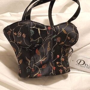 Corset Purse Diva Collection Black Women's Bag
